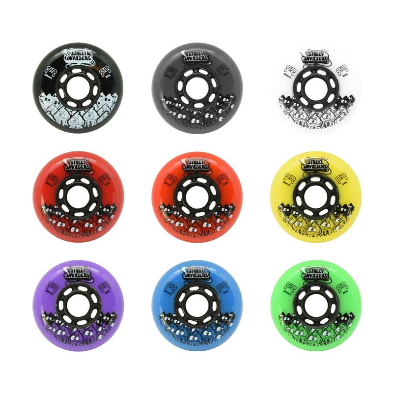 Various colors of the Street Invaders II wheel